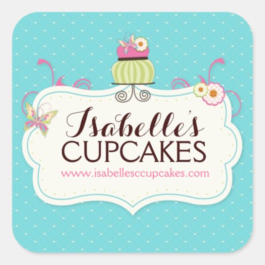Whimsical en Leuke Cupcake Labels (Voorkant)