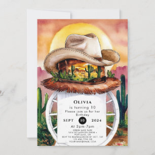 Whimsical Enchanted Cowboy Verjaardag Kaart