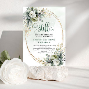 Whimsical Eucalyptus Huwelijksbelofte Vernieuwing Kaart