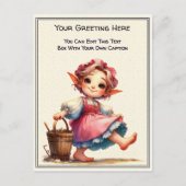 Whimsical Everyday Sentiment Storybook Art Briefkaart (Voorkant)