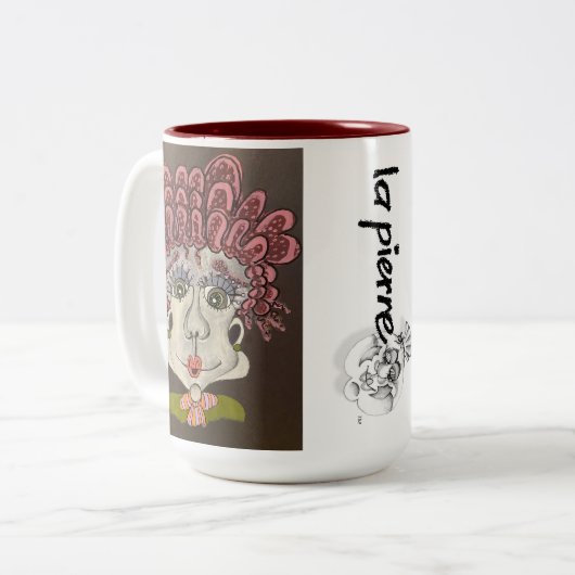 Whimsical Face Mok (Voorkant links)