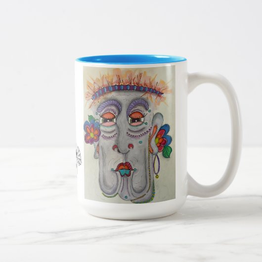 Whimsical Face Mok (Rechts)