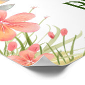 Whimsical Fairy eerste verjaardag Poster (Hoek)