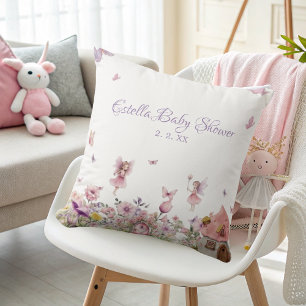 Whimsical Fairy Garden Baby shower Kussen