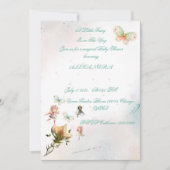 Whimsical Fairy garden bébé invitation Card (Devant)