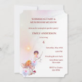 Whimsical Fairy Magique 4e anniversaire Invitation (Devant)