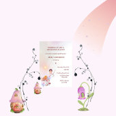 Whimsical Fairy Magique 4e anniversaire Invitation