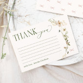 Whimsical Fairytale Garden & Bows Dank u wel Bedankkaart