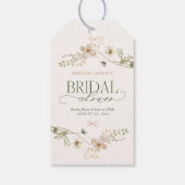 Whimsical Fairytale Garden & Bows Vrijgezellenfees Cadeaulabel (Achterkant)