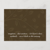 Whimsical Fall Huwelijksuitnodiging Uitnodiging Briefkaart (Achterkant)