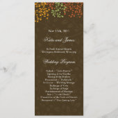 Whimsical Fall Wedding Program Programma (Voorkant)