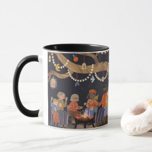 Whimsical Familie Kampvuur – Aardige Momenten Mok