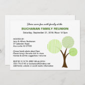 Whimsical Family Tree Family Reunion Uitnodiging (Voorkant / Achterkant)