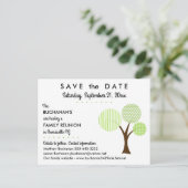 Whimsical Family Tree Reunion Save the Date Aankondigingskaart (Staand voorkant)