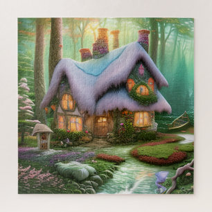 Whimsical Fantasy Forest Shack Puzzle Legpuzzel