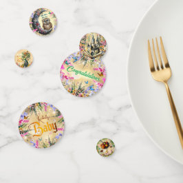 Whimsical Fantasy Garden Baby doucheTafel Confetti