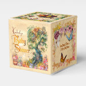Whimsical Fantasy Garden Baby doucheTafel Confetti Bedankdoosjes (Voorkant Zijde)