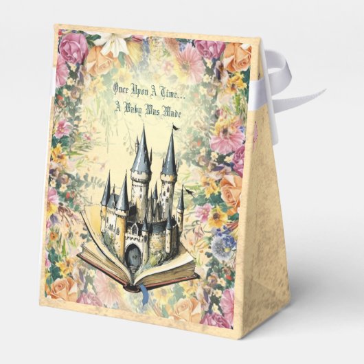 Whimsical Fantasy Garden Baby doucheTafel Confetti Bedankdoosjes (Achterkant)