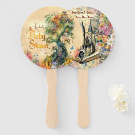 Whimsical Fantasy Garden Baby doucheTafel Confetti Handwaaier