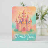 Whimsical Fantasy Princess - Dankjewel Kaart (Staand voorkant)