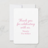 Whimsical Fantasy Princess - Dankjewel Kaart (Achterkant)