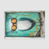 Whimsical Fantasy Steampunk Fun Bird BS4 Decoupage Tissuepapier (Voorkant)