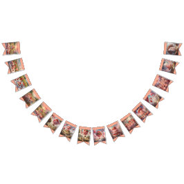 Whimsical fantasy Strawberry short cake birthday  Vlaggetjes