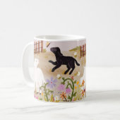 Whimsical Farm Friends - Jouer Animal Coffee Mug (Devant gauche)