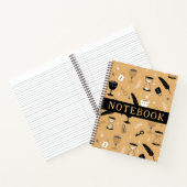 Whimsical Feathers Zandloper Retro Notitieboek (Binnen)