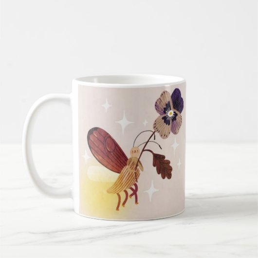 Whimsical Firefly Fairy Mug (Gauche)