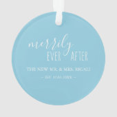 Whimsical First Marié Ornament de Noël (dos)