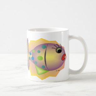 Whimsical Fish Art Gifts van gail gabel Koffiemok