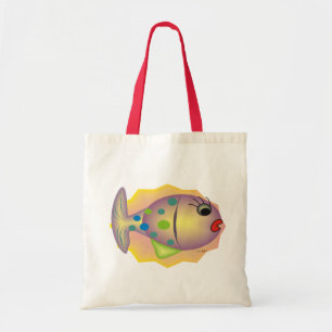 Whimsical Fish Art Gifts van gail gabel Tote Bag