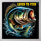 Whimsical Fishy Een mondvol ontwerp Poster (Voorkant)