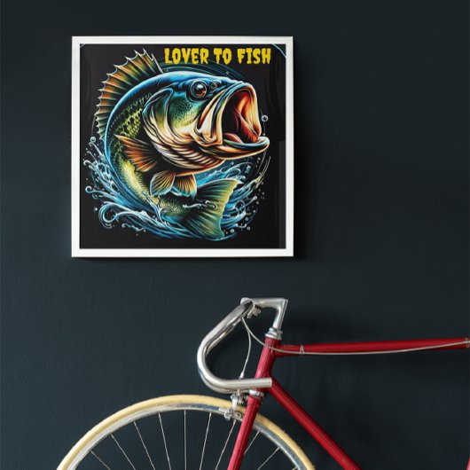 Whimsical Fishy Een mondvol ontwerp Poster