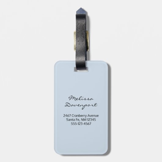 Whimsical Flamingo & Pineapple Pattern Bagagelabel (Achterkant verticaal)