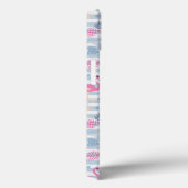 Whimsical Flamingo & Pineapple Pattern Case-Mate iPhone Case (Achterkant / Rechts)