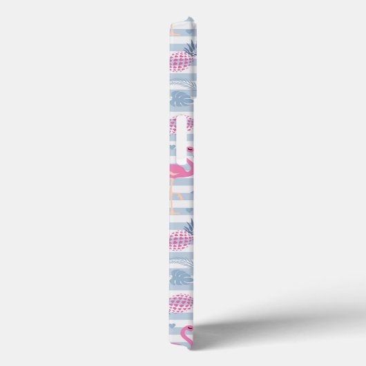 Whimsical Flamingo & Pineapple Pattern Case-Mate iPhone Case (Achterkant / Rechts)