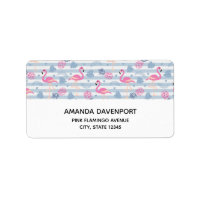 Whimsical Flamingo & Pineapple Pattern