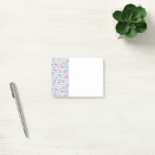 Whimsical Flamingo & Pineapple Pattern Post-it® Notes (Kantoor)