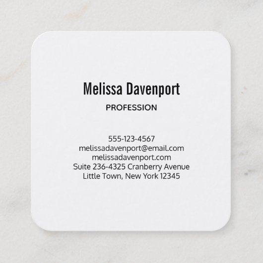 Whimsical Flamingo & Pineapple Pattern Vierkante Visitekaartje (Achterkant)