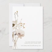 Whimsical Fleur sauvage Elopement Faire-part (Dos)