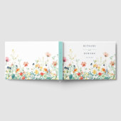 Whimsical Fleur sauvage Mariage livre d'invité (Complet)