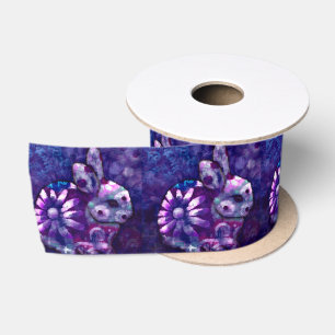 Whimsical Floral Bunny Konijn gepersonaliseerd Lint
