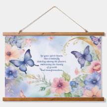 Whimsical Floral Butterfly Art Tijdloze schoonheid