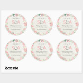 Whimsical Floral Dank u gunsten Ronde Sticker (Vel)