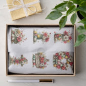 Whimsical Floral Easter for  Shells  Decoupage Tissuepapier (Geschenk)