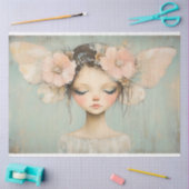 Whimsical Floral Fairy Butterfly Wings Decoupage Tissuepapier (Craft)