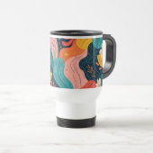 Whimsical Floral Flow Mug (Devant droit)