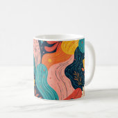 Whimsical Floral Flow Mug (Devant droit)
